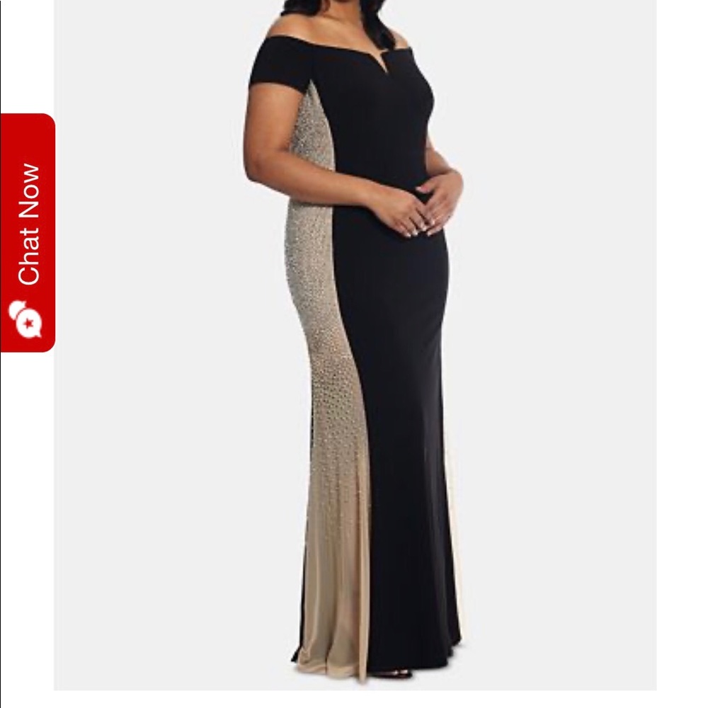Black and sparkle gown